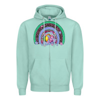 Seafoam easter egg rainbow Zipper Hoodie - Artiststas