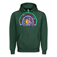 Sports Green easter egg rainbow Zipper Hoodie - Artiststas
