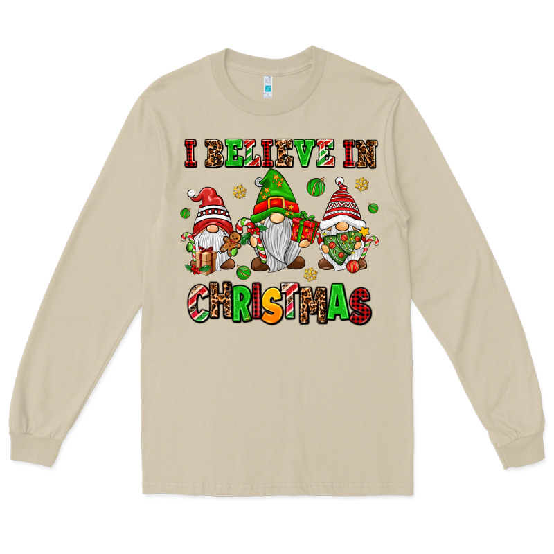 I Believe In Christmas Long Sleeve Tee by AdoDesignShop | Teevron