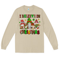 Mushroom i believe in christmas Long Sleeve Tee - AdoDesignShop