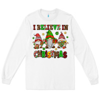 White i believe in christmas Long Sleeve Tee - AdoDesignShop