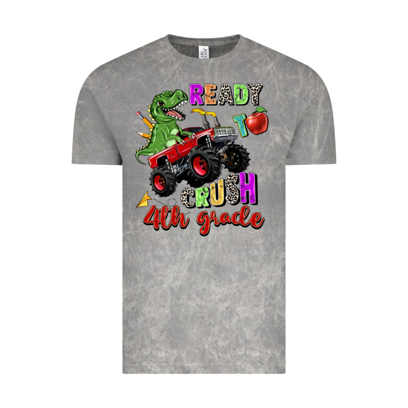 Ready To Crush 4th Grade Vintage Tee by Zillion Design Studio | Teevron