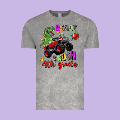 Ready To Crush 4th Grade Vintage Tee Designed By Zillion Design Studio