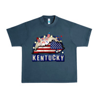 Midnight Navy Kentucky 4th of July Urban Heavy Tee - CowGirlArtShop