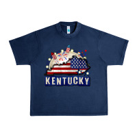 Navy Kentucky 4th of July Urban Heavy Tee - CowGirlArtShop