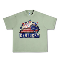 Oil Green Kentucky 4th of July Urban Heavy Tee - CowGirlArtShop