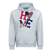 Heather Grey American Flag Home Urban Hoodie - Bettercallsaul