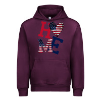 Mauve Wine American Flag Home Urban Hoodie - Bettercallsaul