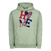 Pigment Oil Green American Flag Home Urban Hoodie - Bettercallsaul