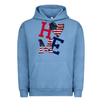 Pigment Pebble Blue American Flag Home Urban Hoodie - Bettercallsaul