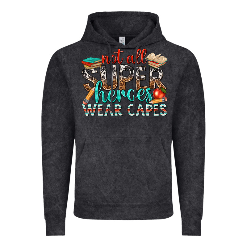 Not All Superheroes Wear Capes With Books Vintage Hoodie by texasbilliewilder | Teevron