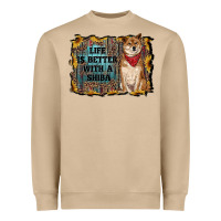 Mushroom life is better with a shiba Heavyweight Sweatshirt - RanaPortraitStore