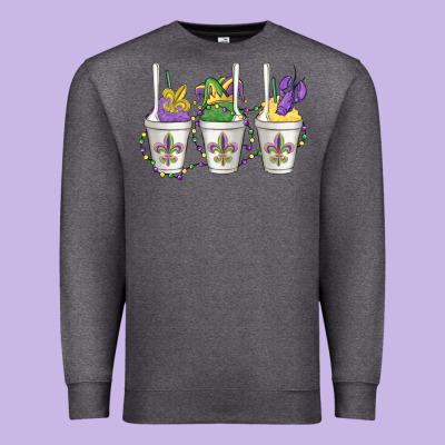 Mardi Gras Snowballs Premium Sweatshirt Designed By Maliassmallbusiness