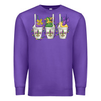 Purple mardi gras snowballs Premium Sweatshirt - MaliasSmallBusiness