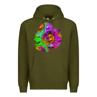 Army Green halloween patch 1 Premium Hoodie - BundleAndBundleShop