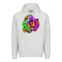 Dove Grey halloween patch 1 Premium Hoodie - BundleAndBundleShop