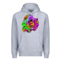 Heather Grey halloween patch 1 Premium Hoodie - BundleAndBundleShop