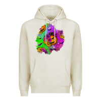 Oatmeal Heather halloween patch 1 Premium Hoodie - BundleAndBundleShop