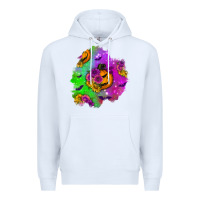 White halloween patch 1 Premium Hoodie - BundleAndBundleShop