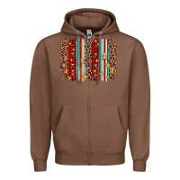 Chestnut christmas socks cookie leopard brushstroke Zipper Hoodie - AdoDesignShop