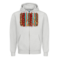 Dove Grey christmas socks cookie leopard brushstroke Zipper Hoodie - AdoDesignShop
