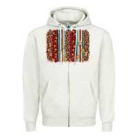 Oatmeal Heather christmas socks cookie leopard brushstroke Zipper Hoodie - AdoDesignShop