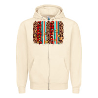 Sandshell christmas socks cookie leopard brushstroke Zipper Hoodie - AdoDesignShop