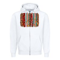 White christmas socks cookie leopard brushstroke Zipper Hoodie - AdoDesignShop