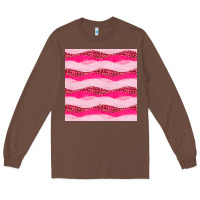 Chestnut valentines day glitter and leopard seamless pattern Long Sleeve Tee - BundleAndBundleShop