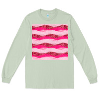 Matcha valentines day glitter and leopard seamless pattern Long Sleeve Tee - BundleAndBundleShop