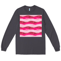 Smoke valentines day glitter and leopard seamless pattern Long Sleeve Tee - BundleAndBundleShop