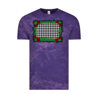 Cloud Purple christmas black and white background Vintage Tee - BarkalooDesign