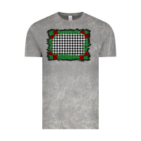 Cloud Rock christmas black and white background Vintage Tee - BarkalooDesign