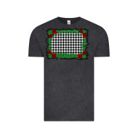 Vintage Black christmas black and white background Vintage Tee - BarkalooDesign