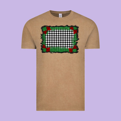 Christmas Black And White Background Vintage Tee Designed By Barkaloodesign