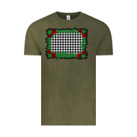 Vintage Olive christmas black and white background Vintage Tee - BarkalooDesign
