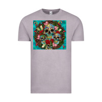 Vintage Zinc sugar skulls tumbler 3 Vintage Tee - CTS Tumbler Store
