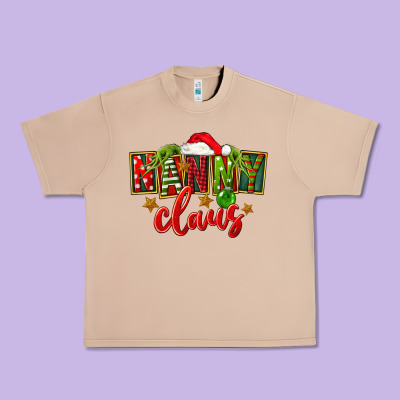 Christmas Nanny Claus Urban Heavy Tee Designed By Fadigitalartstudio