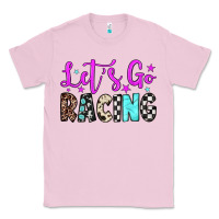 Bubblegum Pink let's go racing Classic Tee - JahusDesignShop
