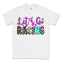 White let's go racing Classic Tee - JahusDesignShop