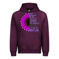 Mauve Wine I Am The Storm sunflower Urban Hoodie - Bettercallsaul