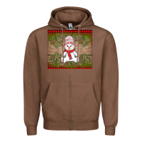 Chestnut Christmas snowman Zipper Hoodie - AdoDesignShop