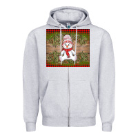 Heather Grey Christmas snowman Zipper Hoodie - AdoDesignShop