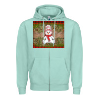 Seafoam Christmas snowman Zipper Hoodie - AdoDesignShop