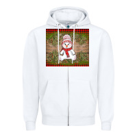 White Christmas snowman Zipper Hoodie - AdoDesignShop