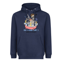 Navy do i look like i give a duck Heavyweight Hoodie - MaliasSmallBusiness