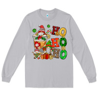 Moon Dust ho ho ho christmas latte with gnomies Long Sleeve Tee - AdoDesignShop