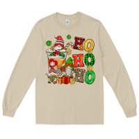 Mushroom ho ho ho christmas latte with gnomies Long Sleeve Tee - AdoDesignShop