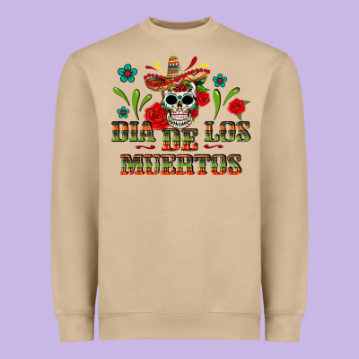 Dia De Los Muertos Heavyweight Sweatshirt Designed By Texasbilliewilder