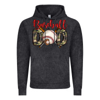 Vintage Black baseball dad Vintage Hoodie - Zillion Design Studio